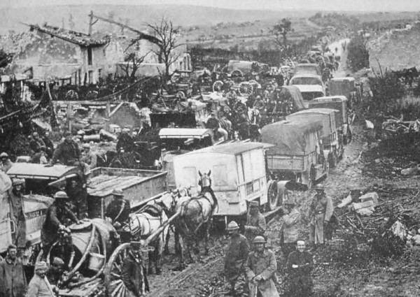 Image - First World War: movement of troops and refugees.