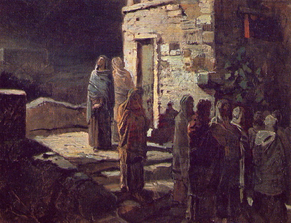Image - Mykola Ge: Christ and His Disciples Leave for the Garden of Gethsemane (1889).