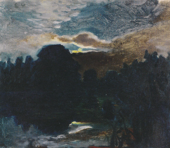 Image - Mykola Ge: Moonlit Night in Ivanovskyi khutir (1880s).