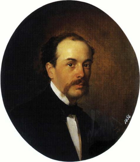 Image - Mykola Ge: Portrait of Hryhorii Ge (1856).