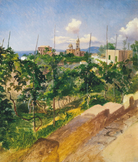 Image - Mykola Ge: Vineyard in Vico (1858).