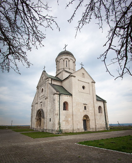 Image -- Saint Panteleimon Church (pre-1200) in the Old Halych National Reserve.