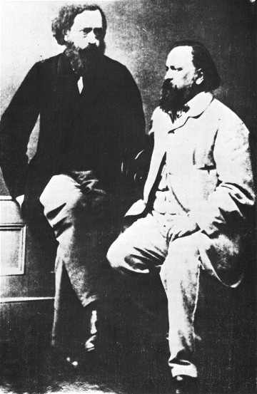 Image -- Aleksandr Herzen and Nikolai Ogarev.