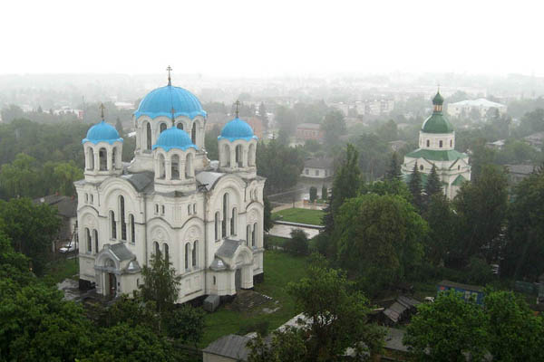 Image - Hlukhiv: city center (aerial view).