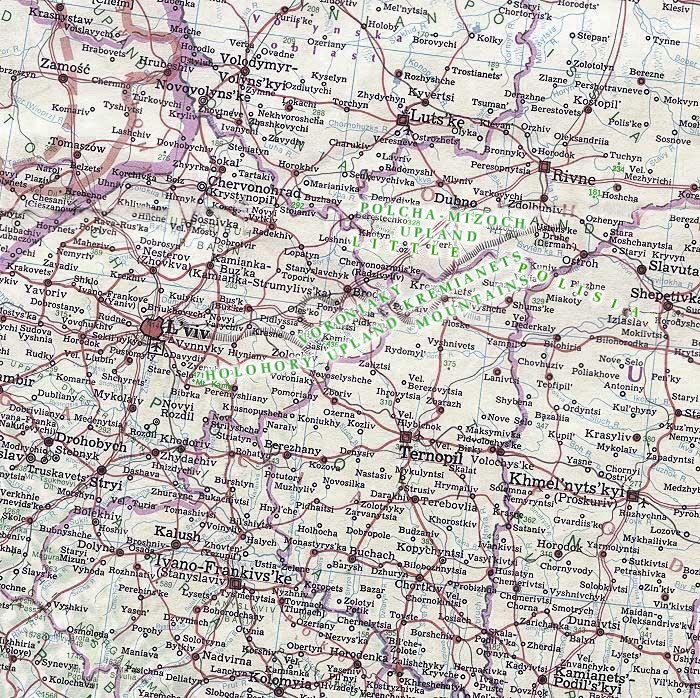 Image -- Map Holohory - Kremianets