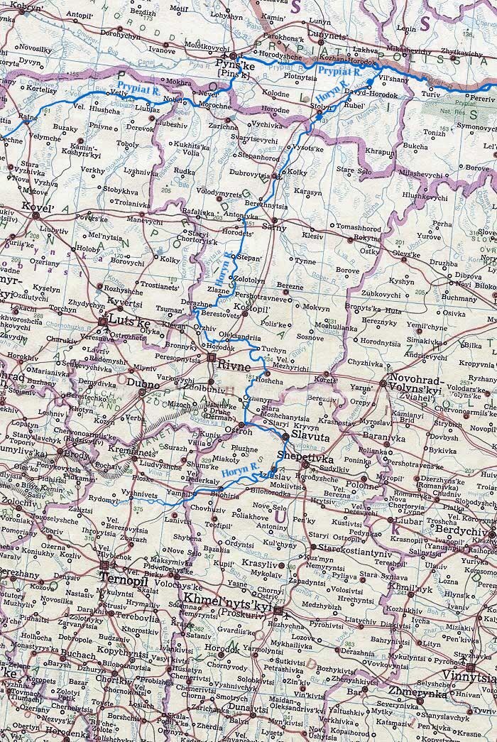 Image -- Map of Horyn River