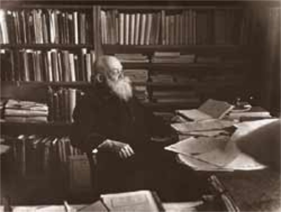 Image - Mykhailo Hrushevsky in his study in 1929. 
