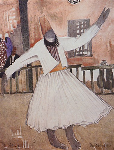 Image - Oleksa Hryshchenko: Dancing Dervish (1920).
