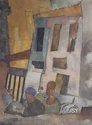 Image - Oleksa Hryshchenko: Pink House, Istanbul (1920).