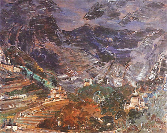Image - Oleksa Hryshchenko: Storm over Erbalunga (1954).
