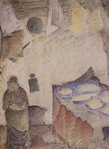 Image -- Oleksa Hryshchenko: Turkish Kitchen (1920).