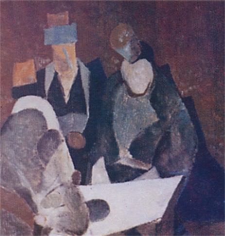 Image - Oleksa Hryshchenko: Turks in a Cafe (1921).