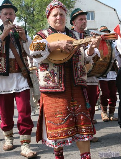 Image - A scene from a contemporary Hutsul festival.