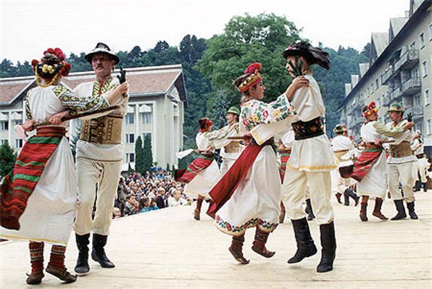Image -- Traditional Hutsul dance.