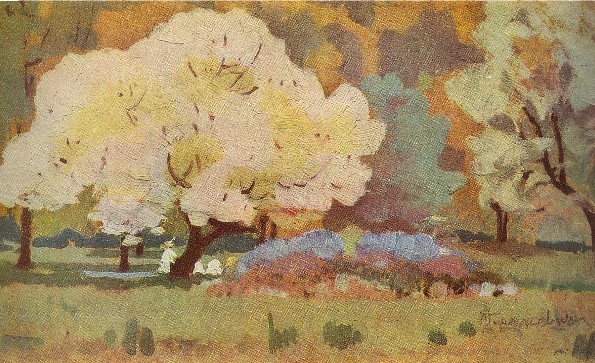 Image - Ivan Izhakevych: Trees in Bloom (1905-6).