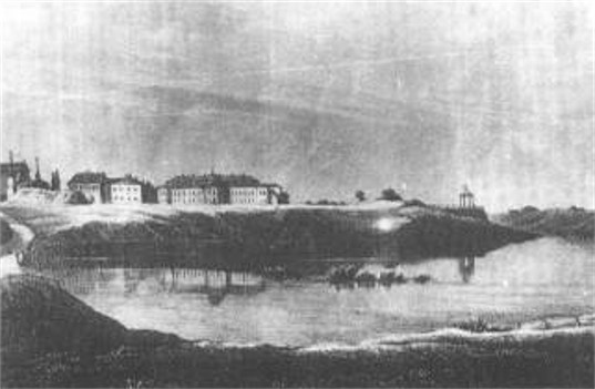 Image - 18th-century lithograph with a view of Iziaslav,