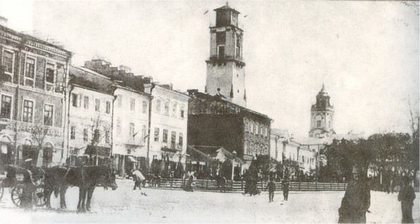 Image -- Kamianets-Podilskyi: central square (early 20th century photo).