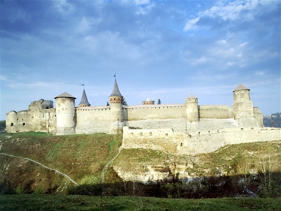 Image -- Panorama of the Kamianets-Podilskyi fortress.