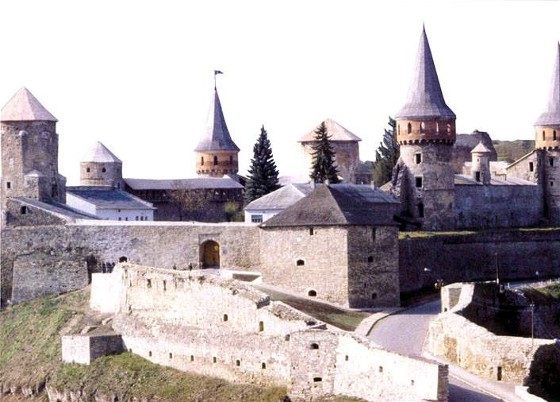 Image -- Panorama of the Kamianets-Podilskyi old fortress.