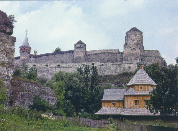 Image -- View of the Kamianets-Podilskyi fortress.