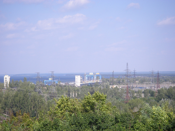 Image -- The Kaniv Hydroelectric Station.