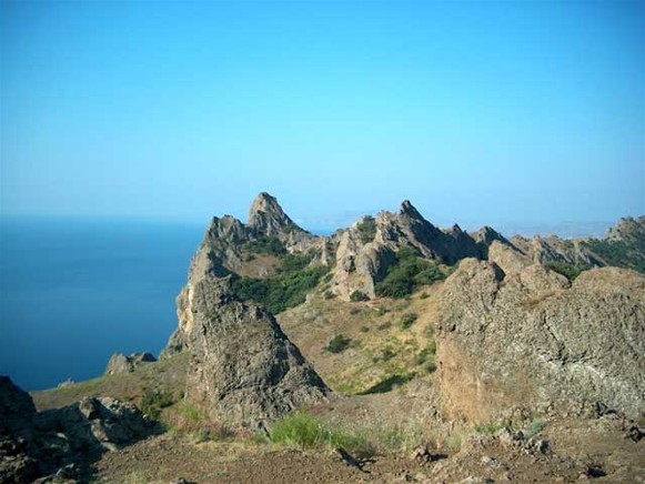 Image - The Kara-Dag ridge in the Crimean Mountains.