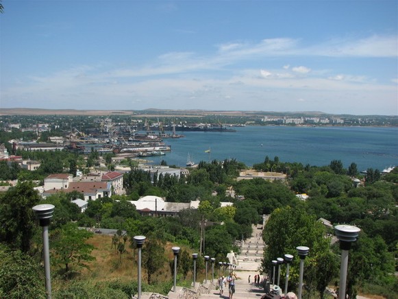Image - Kerch, the Crimea, Ukraine. Panorama of the port.