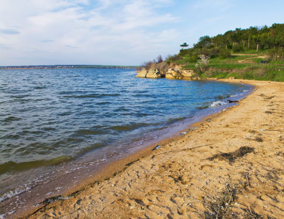 Image -- The Khadzhybei Estuary near Odesa.