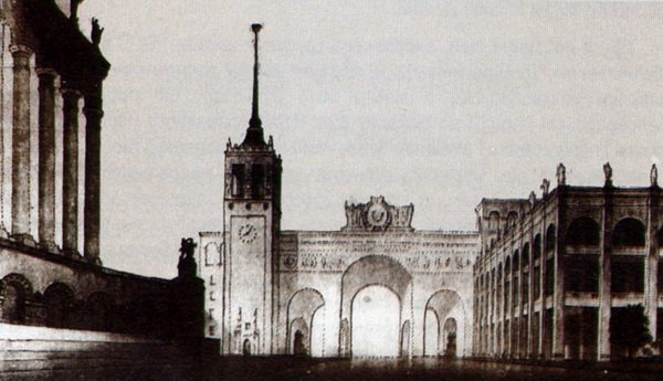 Image - A Khreshchatyk reconstruction project  by architechts A. Vlasov and V. Yelizarov (1945).