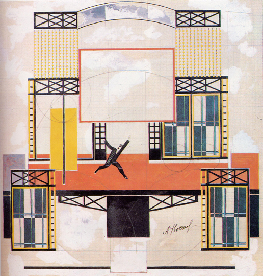Image -- Oleksander Khvostenko-Khvostov: a constructivist stage set.