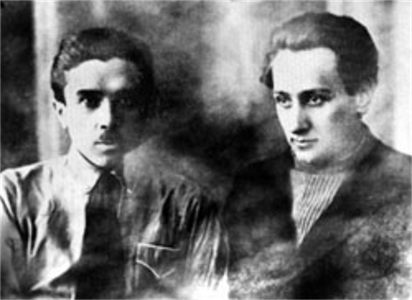 Image -- Mykola Khvylovy and Valerian Polishchuk.