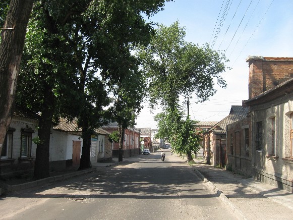 Image - Kropyvnytskyi: a street in the old quarter.