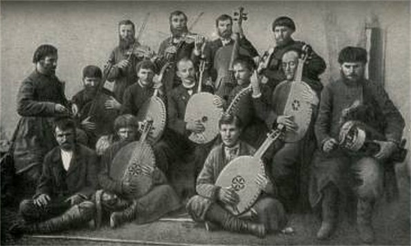 Image - Kobzars and lirnyks at a convention in Kharkiv (1902).