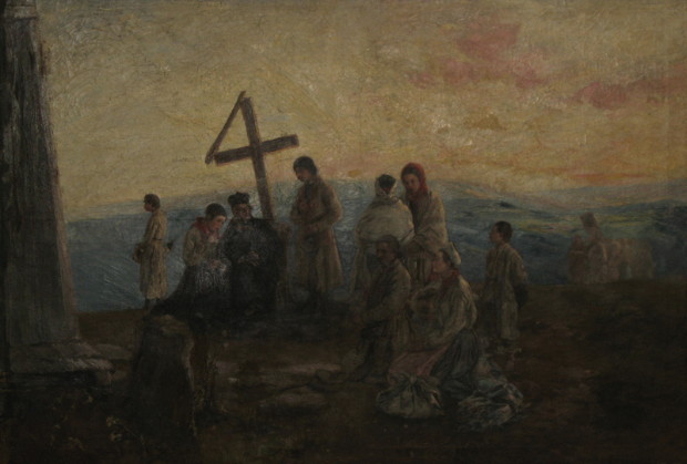 Image - Avhusta Kokhanovska: Pilgrims.