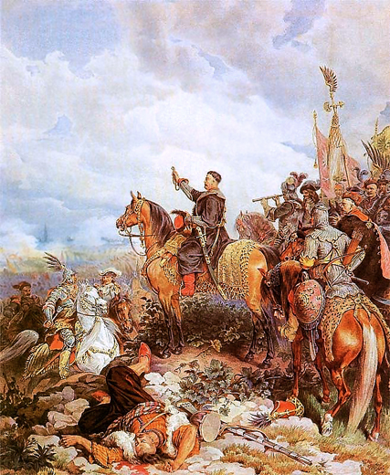 Image - Juliusz Kossak: King John III Sobieski Blessing Attack on Turks in Vienna in 1683.