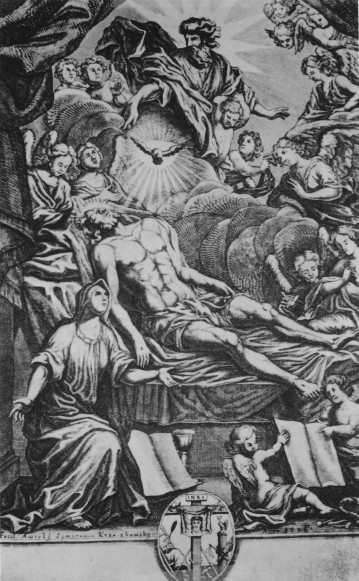 Image - Averkii Kozachkivsky: Christ Taken Down from the Cross (1726).