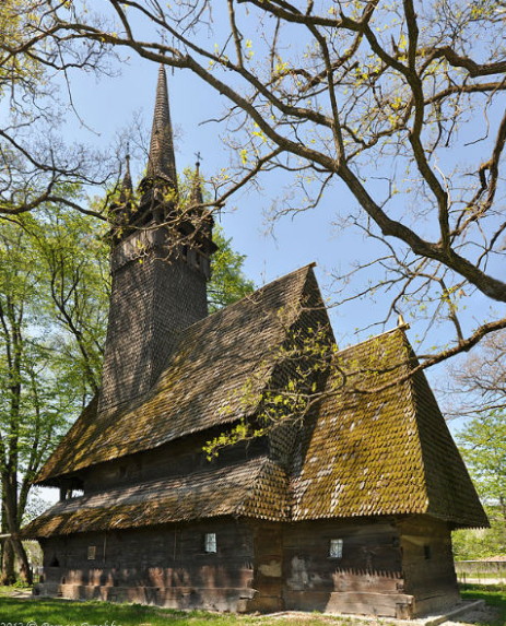Image - The gothic wooden Church of Saint Parasceve (1643) in the village of Krainykovo, Transcarpathia.