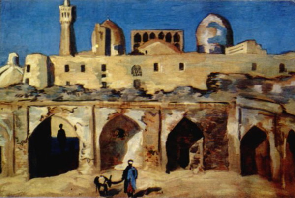 Image -- Lev Kramarenkо: Evening in Bukhara (1935).