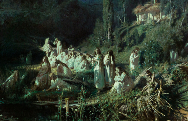 Image -- Ivan Kramskoi: Rusalkas. May Night (1871)