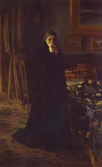 Image -- Ivan Kramskoi: Inconsolable Grief (1884).