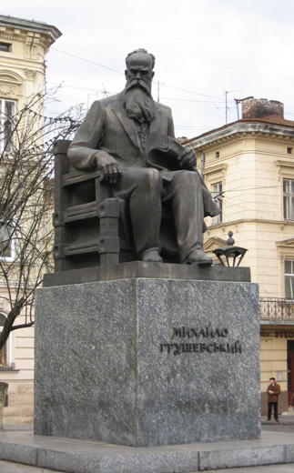 Image - Dmytro Krvavych: Monument of Mykhailo Hrushevsky in Lviv.