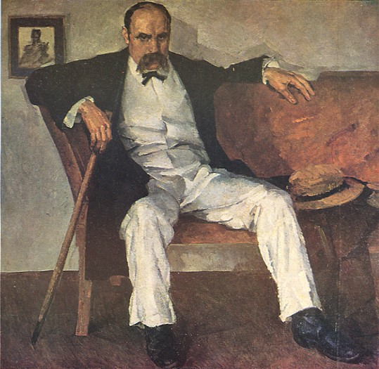 Image -- Fedir Krychevsky: Portrait of Taras Shevchenko (1928-1929).