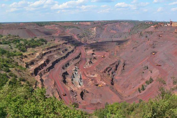 Image -- A landscape in the Kryvyi Rih Iron-ore Basin.