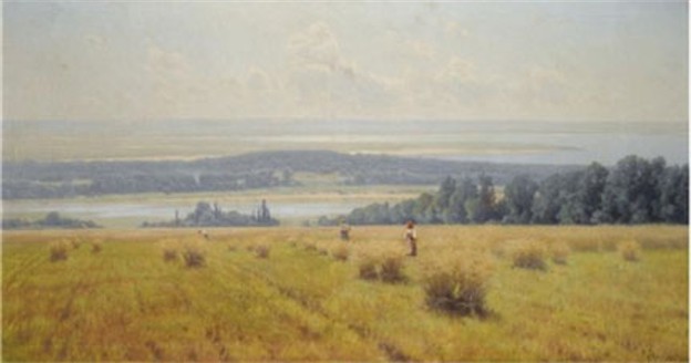 Image -- Kostiantyn Kryzhytsky: Summer Landscape (1905).