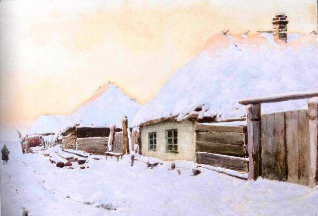 Image -- Kostiantyn Kryzhytsky: Winter Landscape.