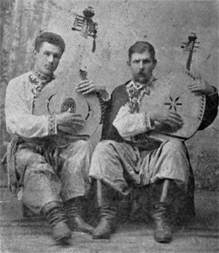 Image -- Kobzars Ivan Kucherenko-Kuchuhura and Vasyl Yemetz.