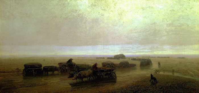 Image - Arkhyp Kuindzhi: Chumak Route in Mariupol (1875).