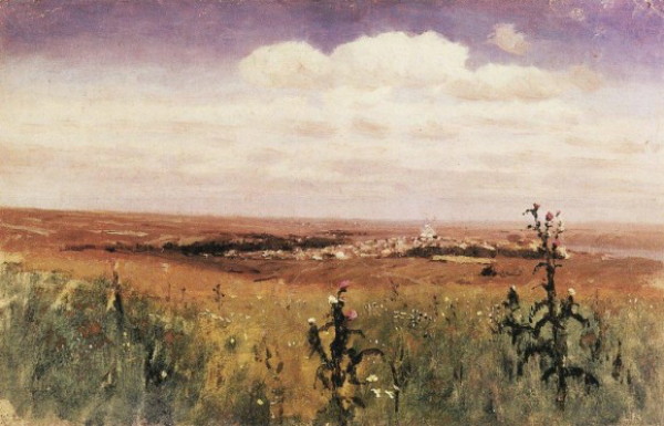 Image -- Arkhyp Kuindzhi: The Steppe (1875).