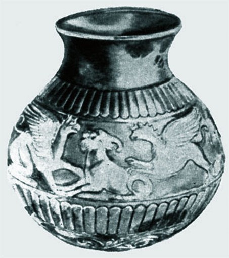 Image - A Scythian silver vase from the Kul Oba kurhan.