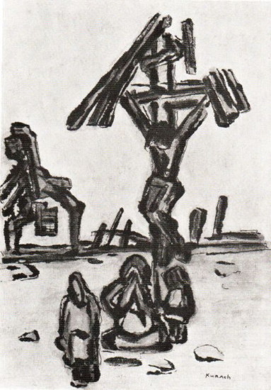 Image - Ivan Kurakh: On the Ruins (1940s). 